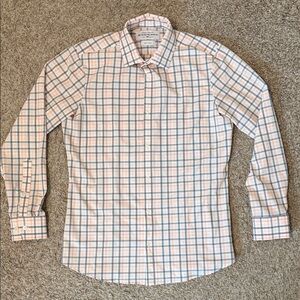 Mizzen+Main Men's Checkered Dress Shirt - Blue and Pink